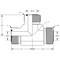 World Wide Fittings Male Flat Face O-Ring to Male Flat Face O-Ring to Male Flat Face O-Ring Union Tee 4705X08X06X08 - alternate 2